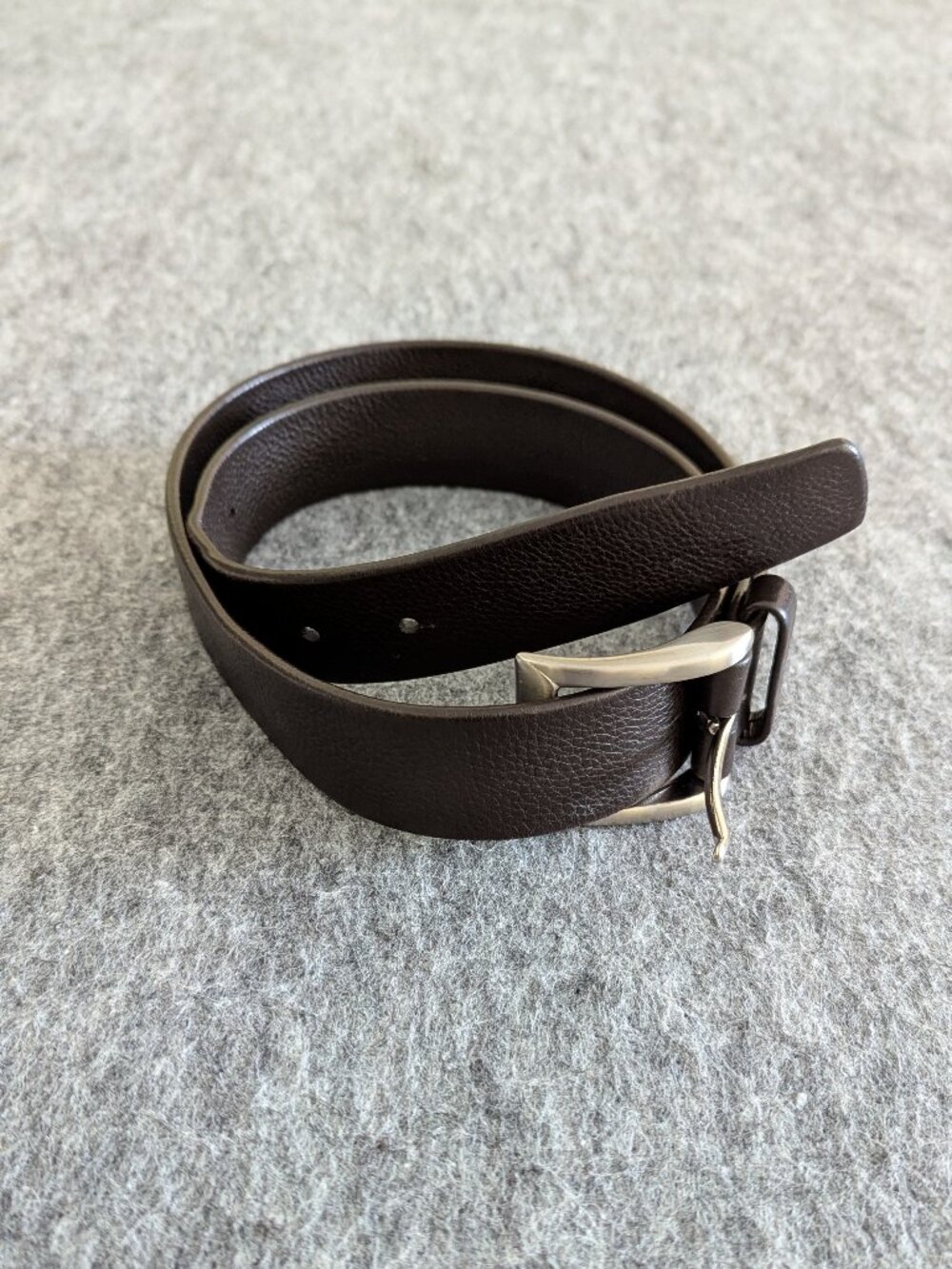 Vintage John W Nordstrom Mens Leather Belt Brown Made In USA Size 32